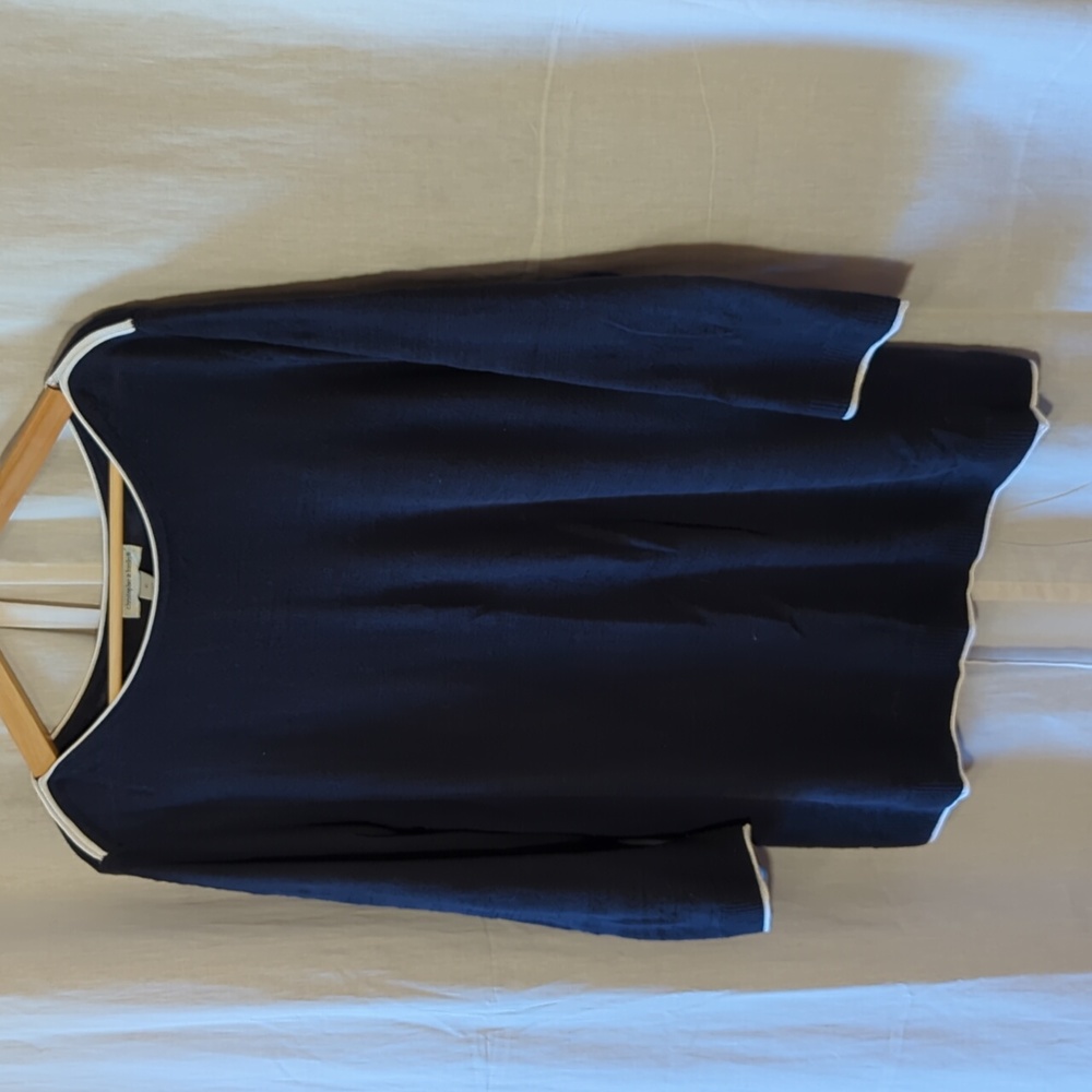 Navy with white trim